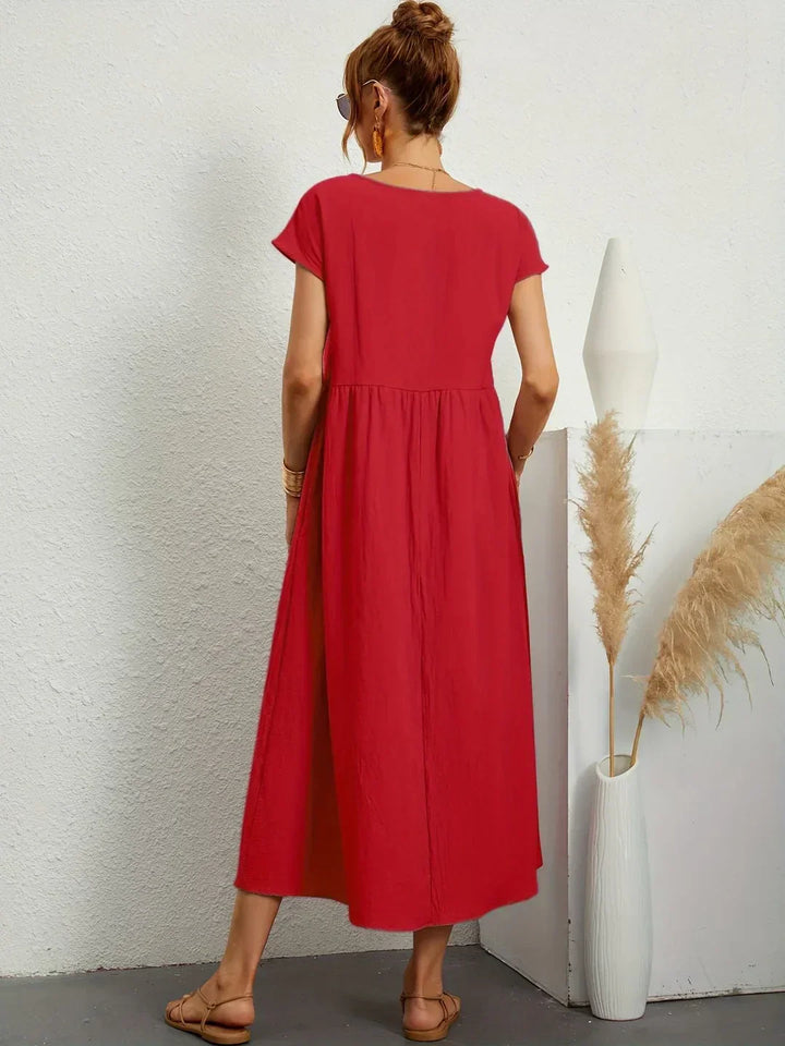 Gabrielle | Robe Élégante Fluide à Coupe Intemporelle