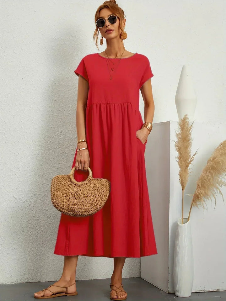 Gabrielle | Robe Élégante Fluide à Coupe Intemporelle