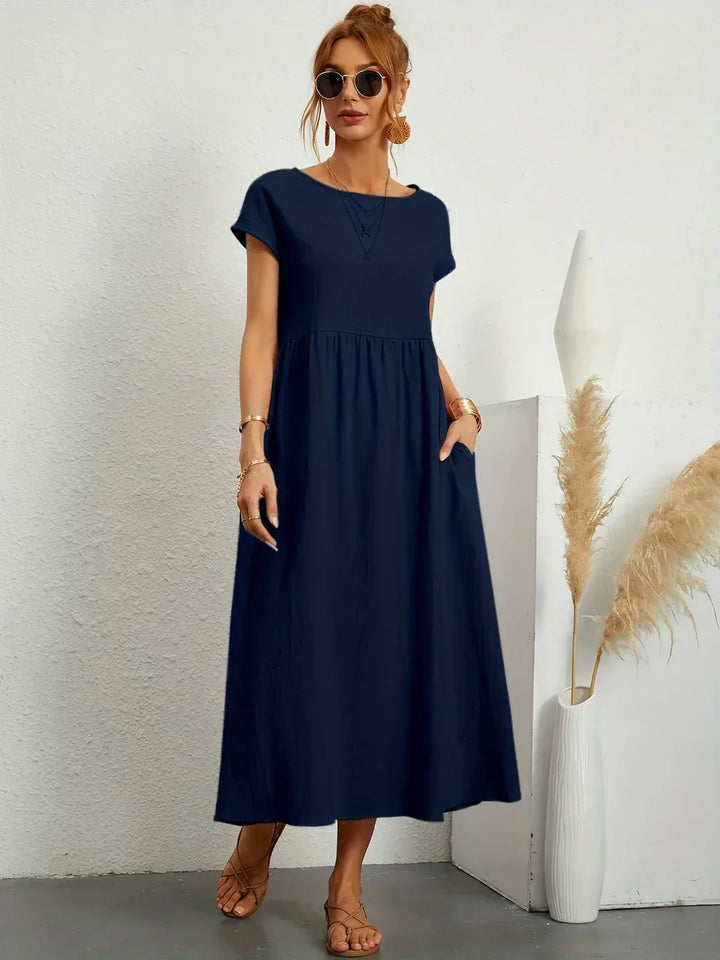 Gabrielle | Robe Élégante Fluide à Coupe Intemporelle
