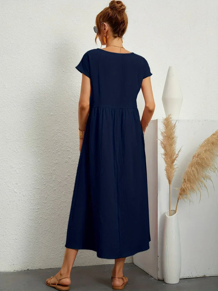 Gabrielle | Robe Élégante Fluide à Coupe Intemporelle