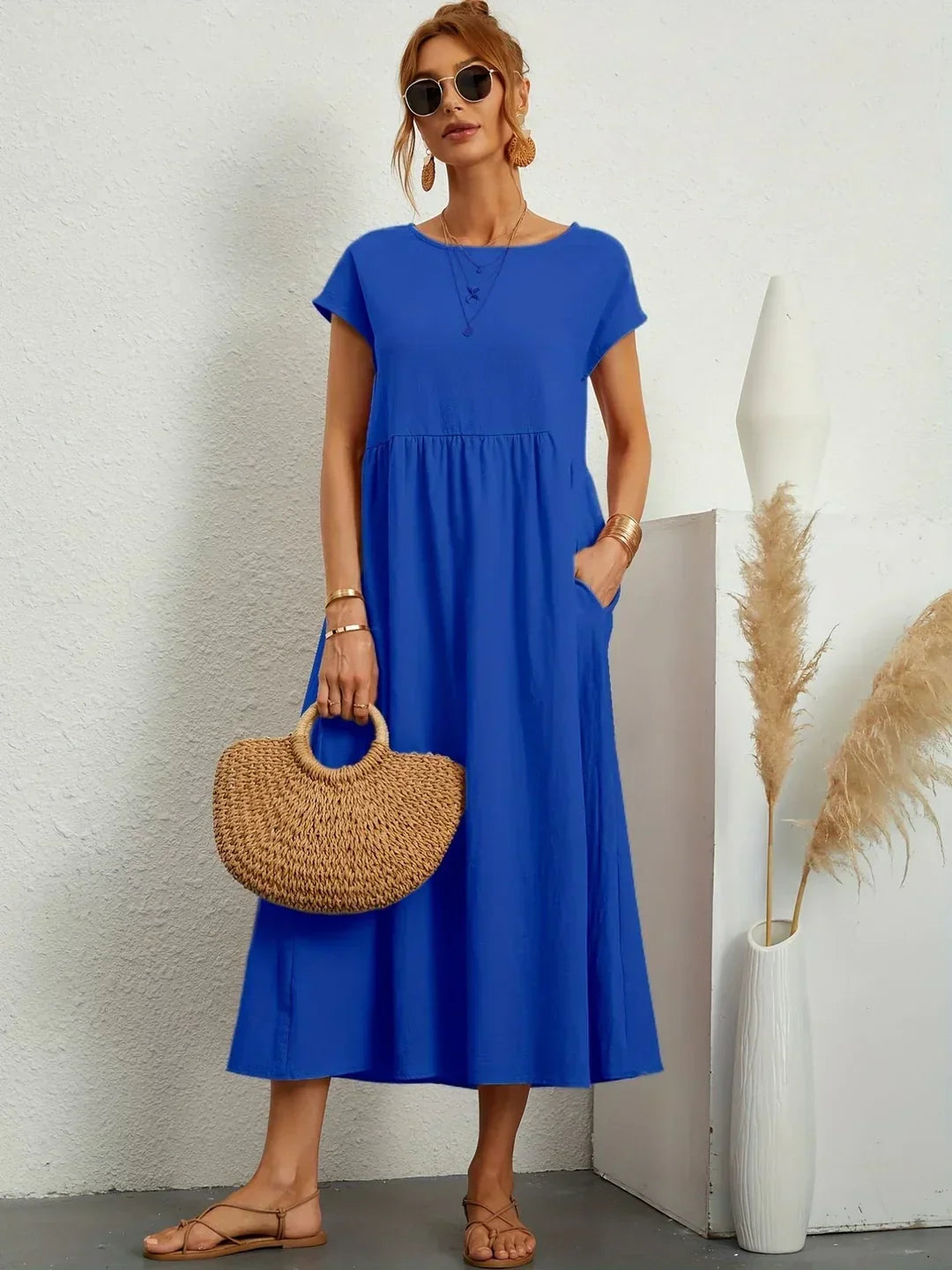 Gabrielle | Robe Élégante Fluide à Coupe Intemporelle