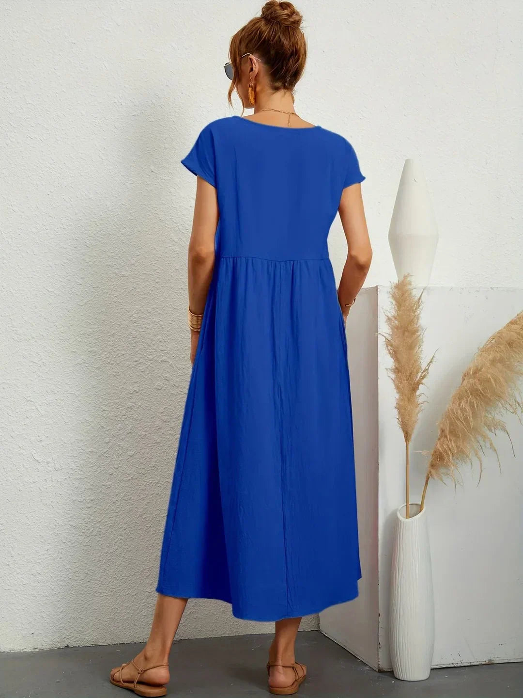 Gabrielle | Robe Élégante Fluide à Coupe Intemporelle