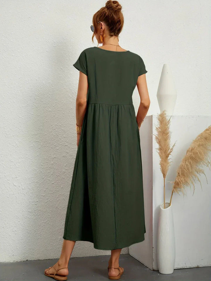 Gabrielle | Robe Élégante Fluide à Coupe Intemporelle
