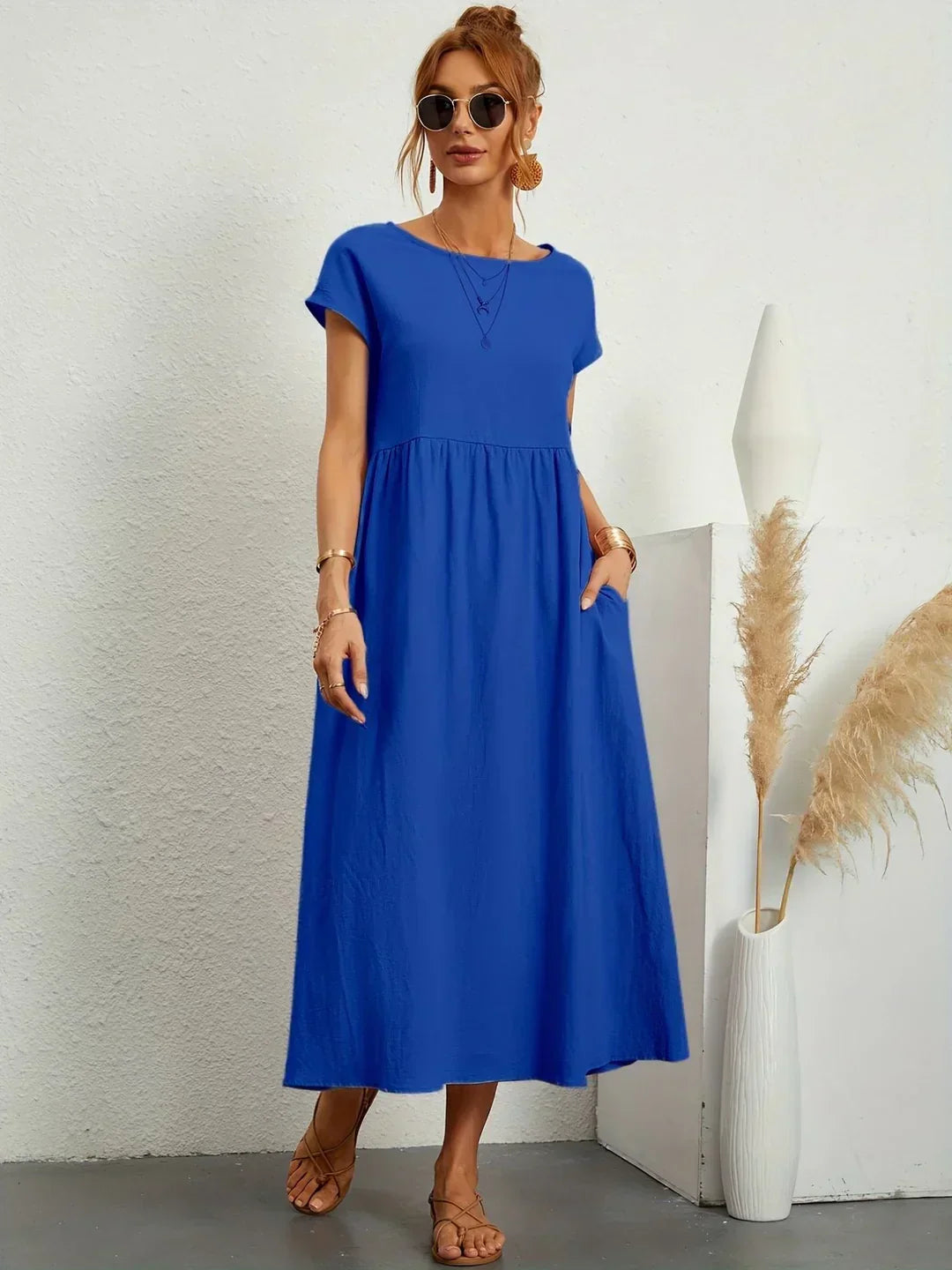 Gabrielle | Robe Élégante Fluide à Coupe Intemporelle
