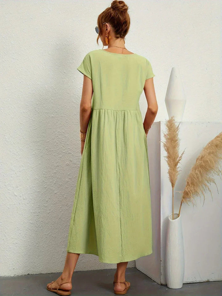 Gabrielle | Robe Élégante Fluide à Coupe Intemporelle