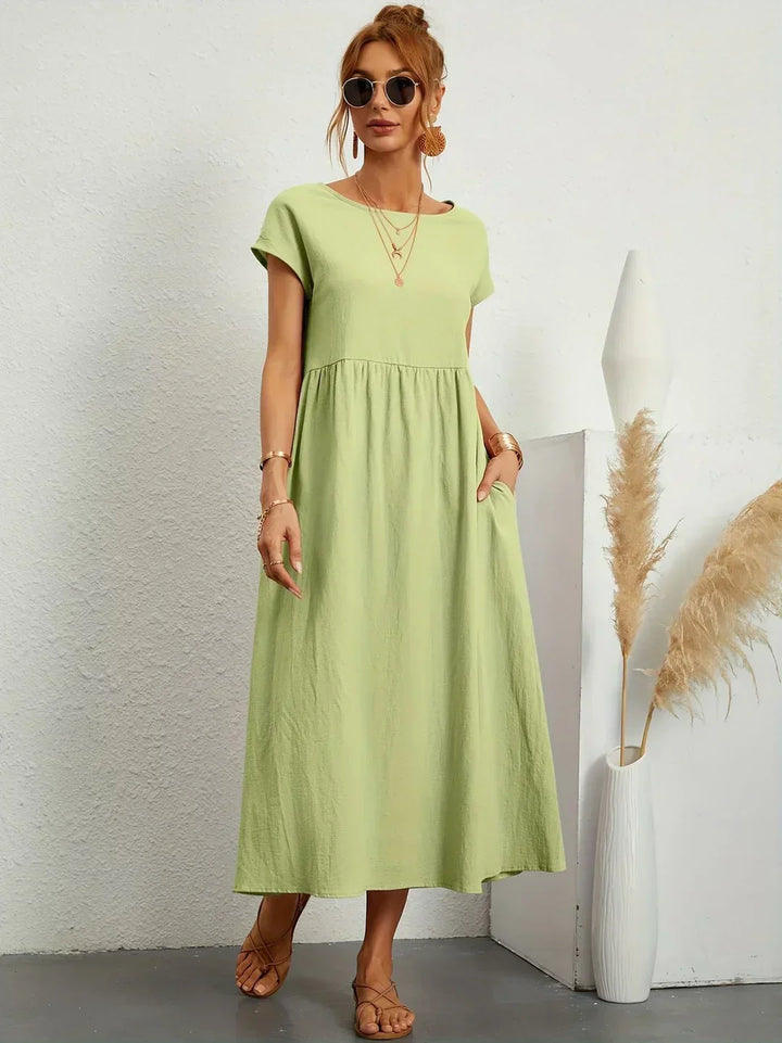 Gabrielle | Robe Élégante Fluide à Coupe Intemporelle