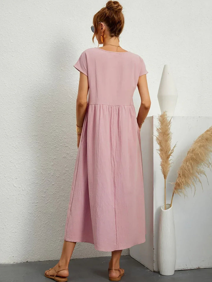 Gabrielle | Robe Élégante Fluide à Coupe Intemporelle