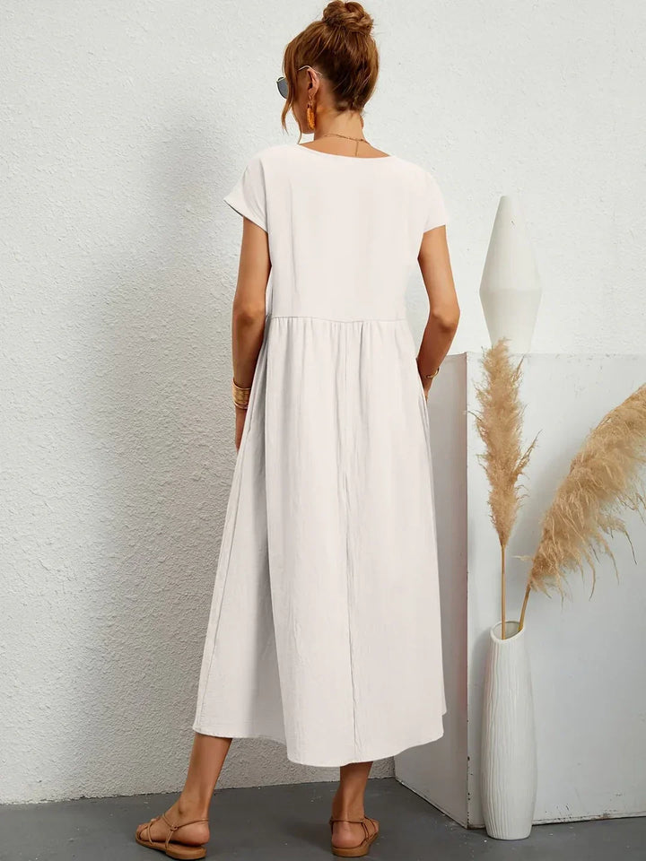 Gabrielle | Robe Élégante Fluide à Coupe Intemporelle