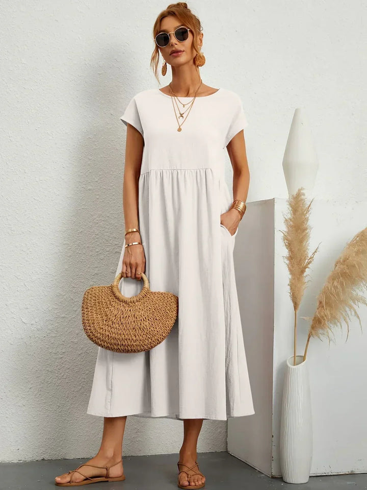 Gabrielle | Robe Élégante Fluide à Coupe Intemporelle