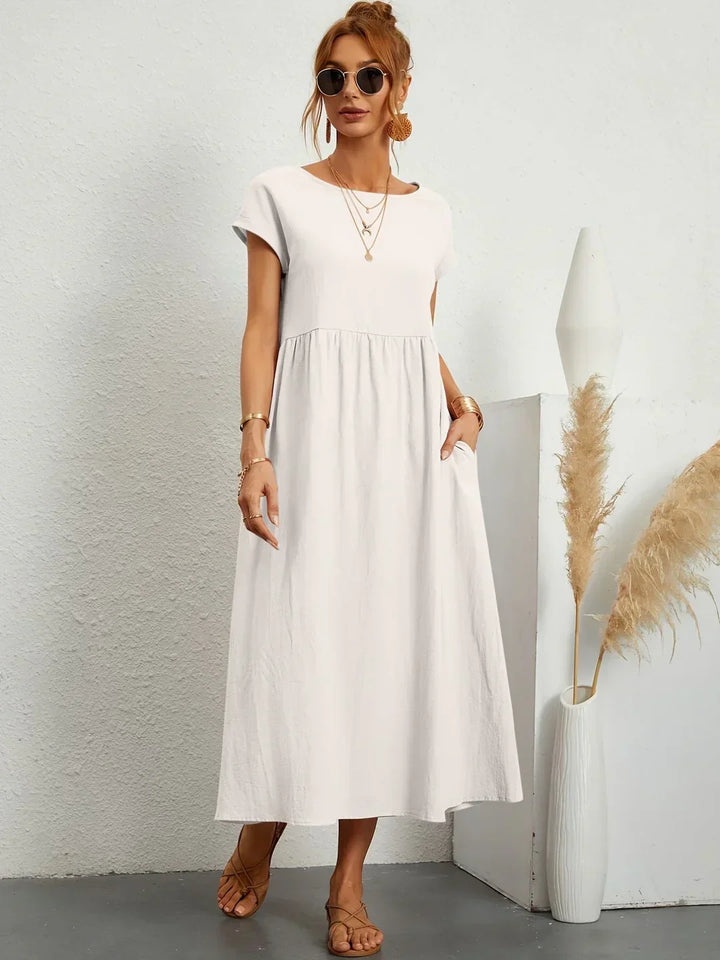 Gabrielle | Robe Élégante Fluide à Coupe Intemporelle