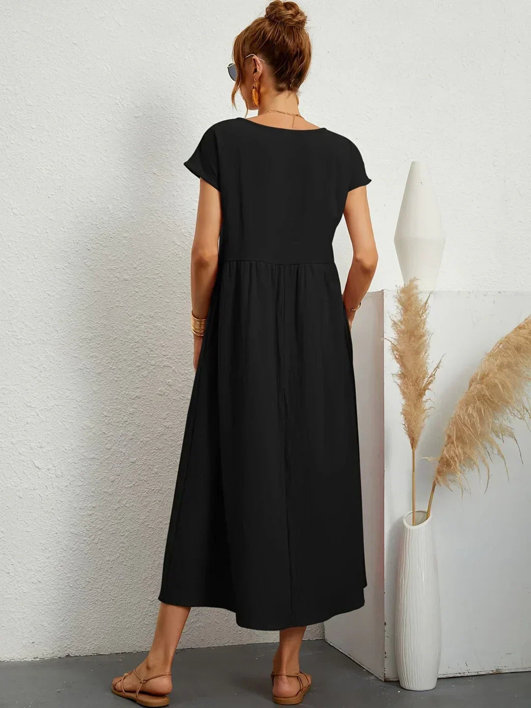 Gabrielle | Robe Élégante Fluide à Coupe Intemporelle