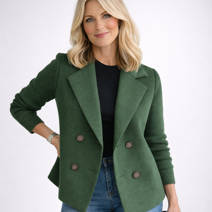 Camela - Blazer à Manches Tricotées