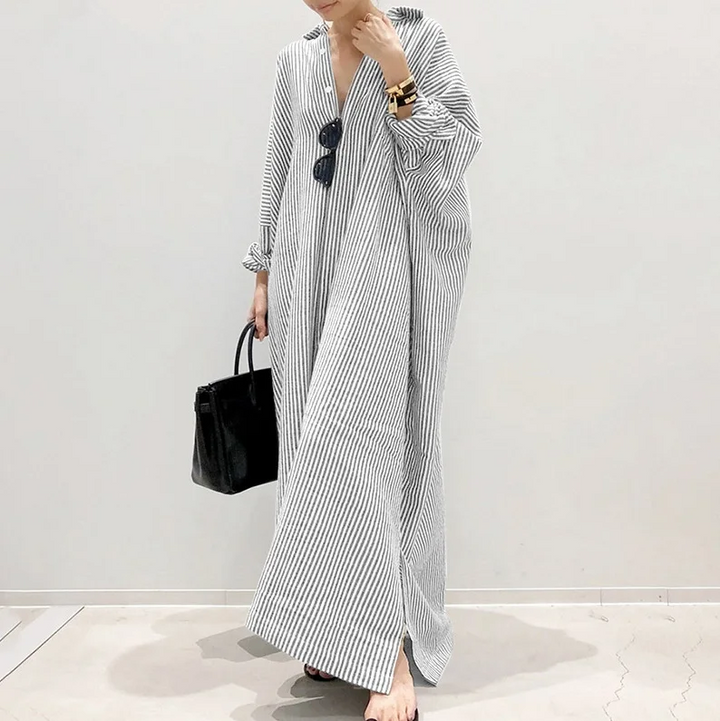 Lena | Robe chemise légèrement oversize
