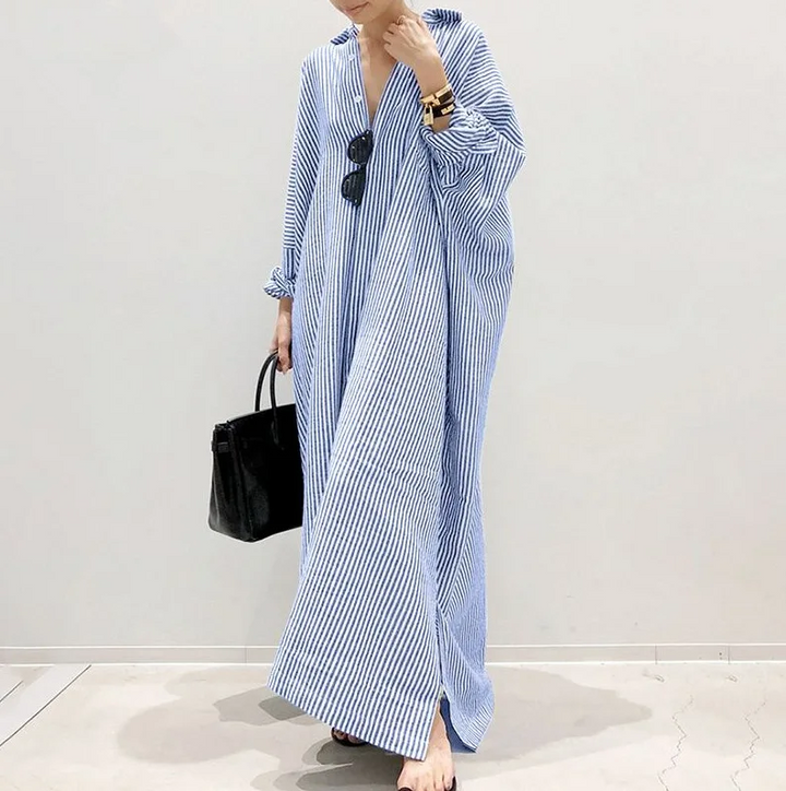 Lena | Robe chemise légèrement oversize