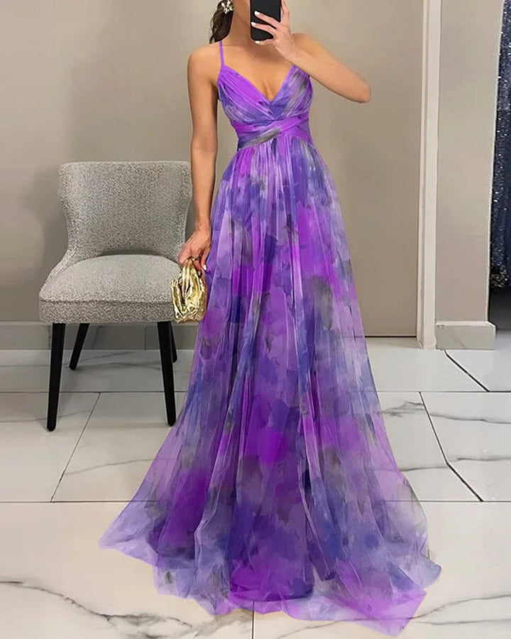 Giselle | Maxi-Robe Envoûtante avec Imprimé Floral