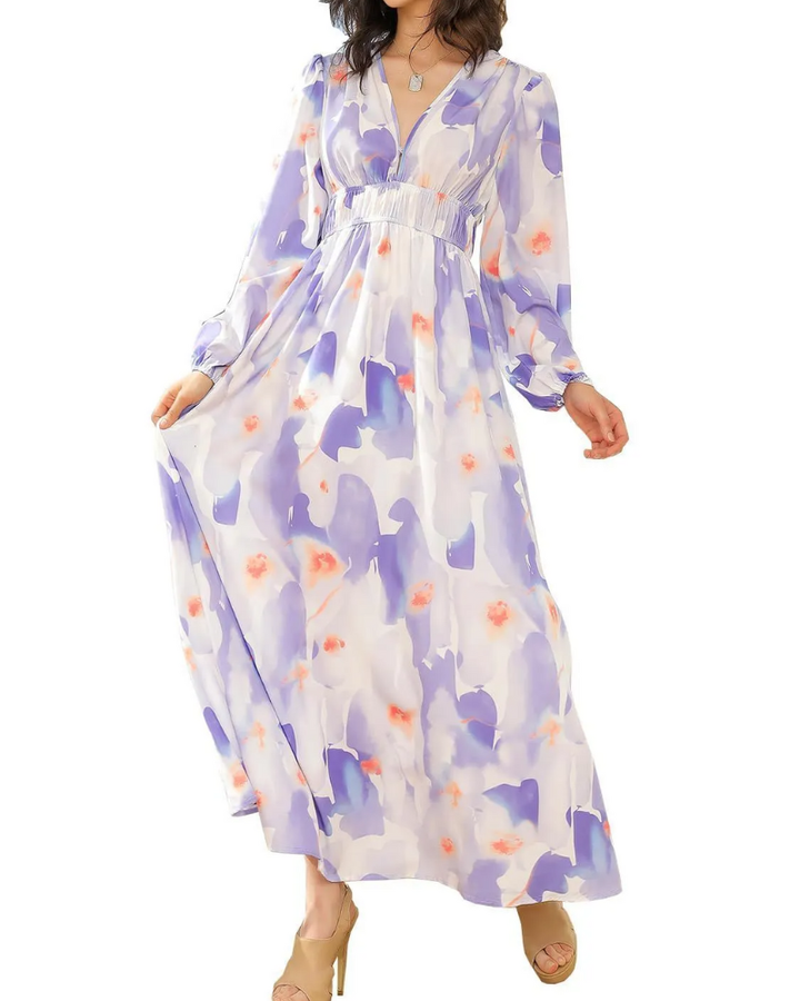 Celine | Robe Féminine avec Motif Floral