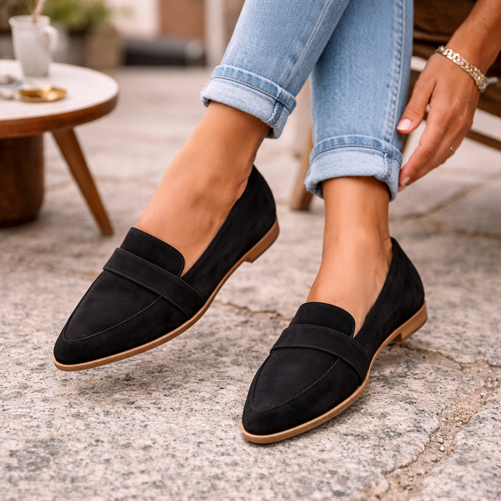 Mocassins Hellen – Élégance Intemporelle en Daim Doux