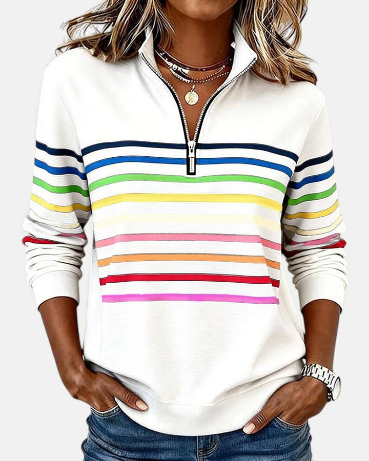 Vera | Pull Rayé Confortable