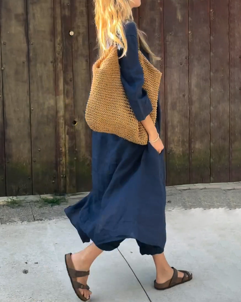 Élégance | Robe longue fluide et raffinée