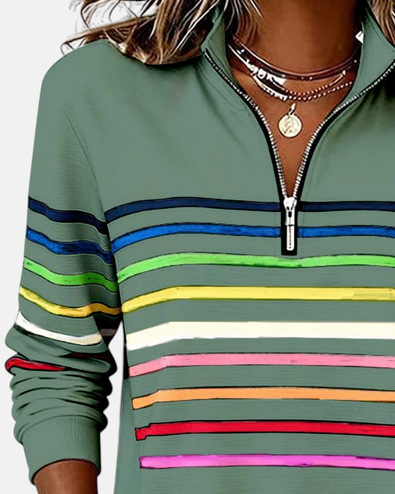 Vera | Pull Rayé Confortable