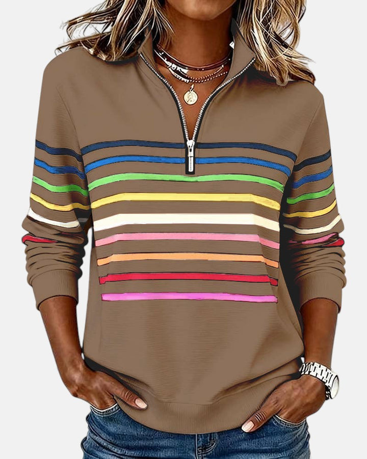 Vera | Pull Rayé Confortable