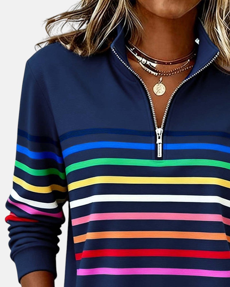 Vera | Pull Rayé Confortable