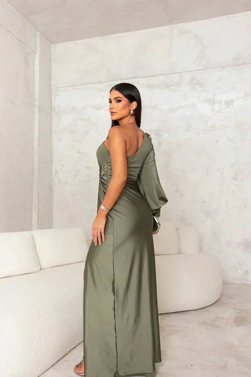 Zarra | Robe Maxi Élégante à Une Épaule