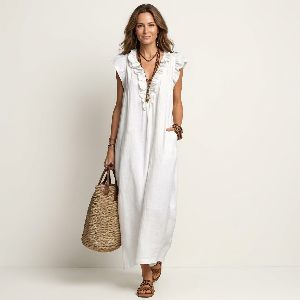 Josette | Robe Maxi en Lin