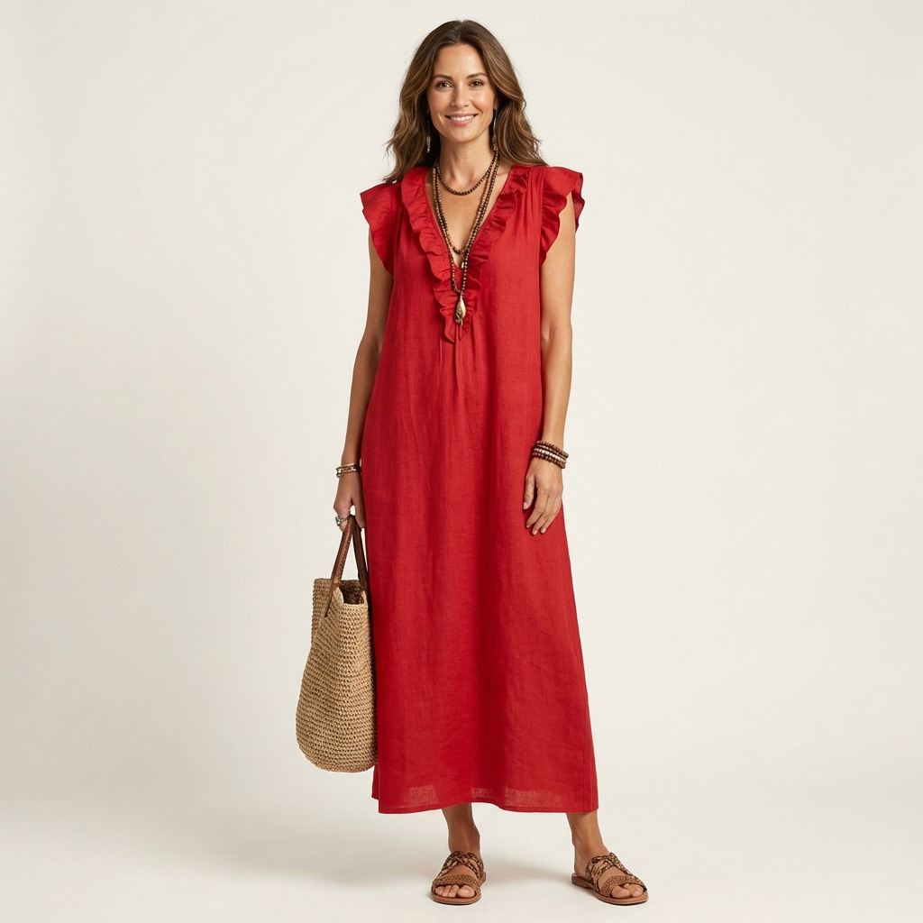 Josette | Robe Maxi en Lin
