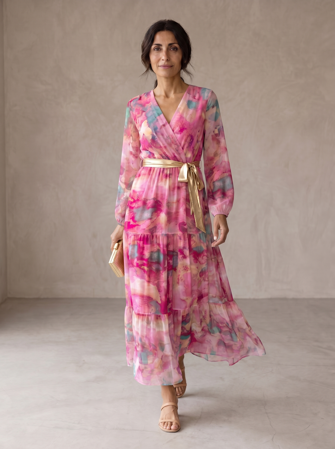 Hazel | Robe portefeuille avec imprimé floral