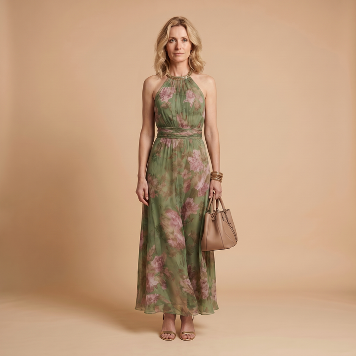 Livia™ | Robe Maxi Élégante à Imprimé Floral