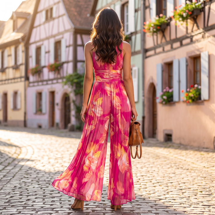 Nicole | Combinaison Plissée Florale