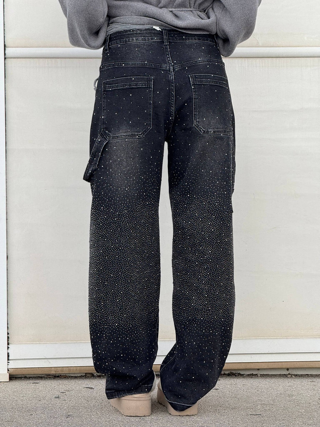 Lumi | Jeans larges pour femmes – Confort mode avec une touche scintillante