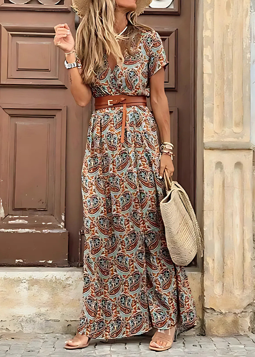 Bella | Robe maxi boho aérienne