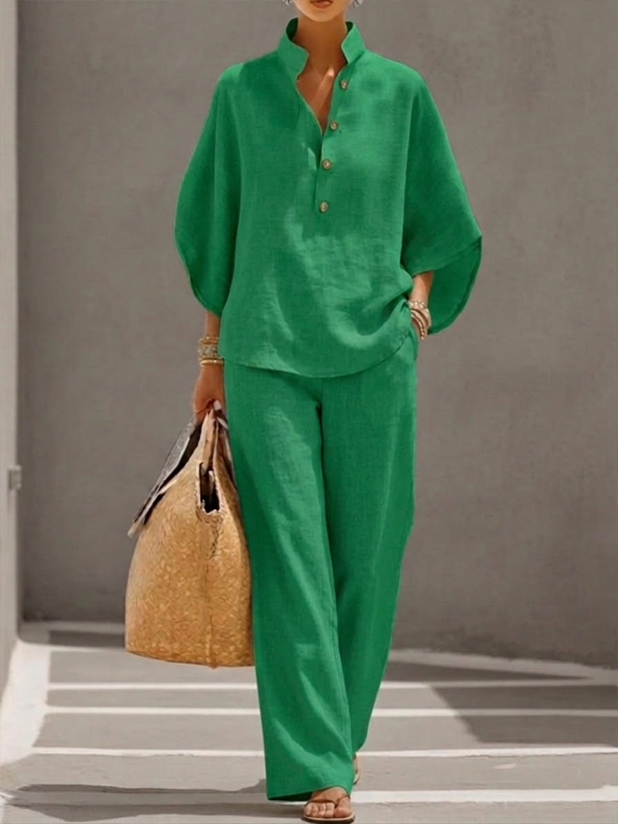 Lorena | Ensemble coton-lin fluide et confortable